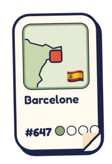Barcelone, carte ville courante