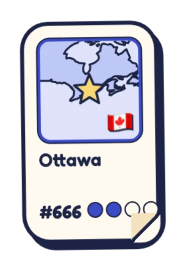 Ottawa, carta de capital rara