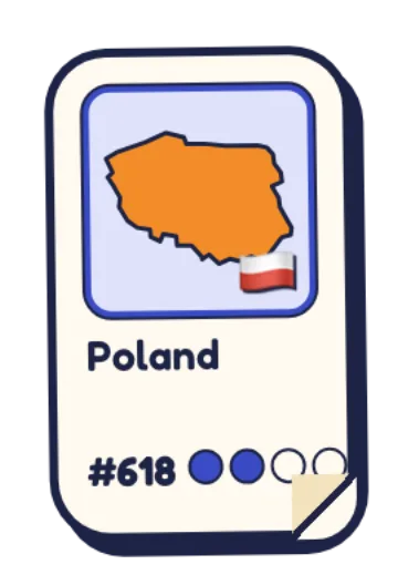 Poland, a rare country card
