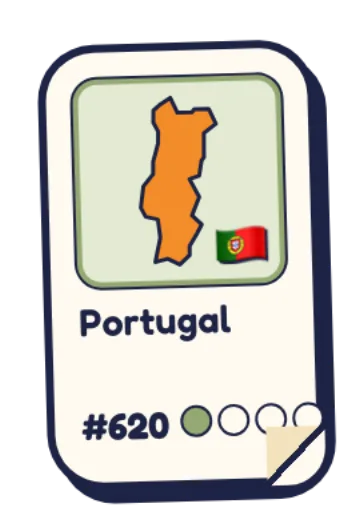 Portugal, gewöhnliche Länderkarte
